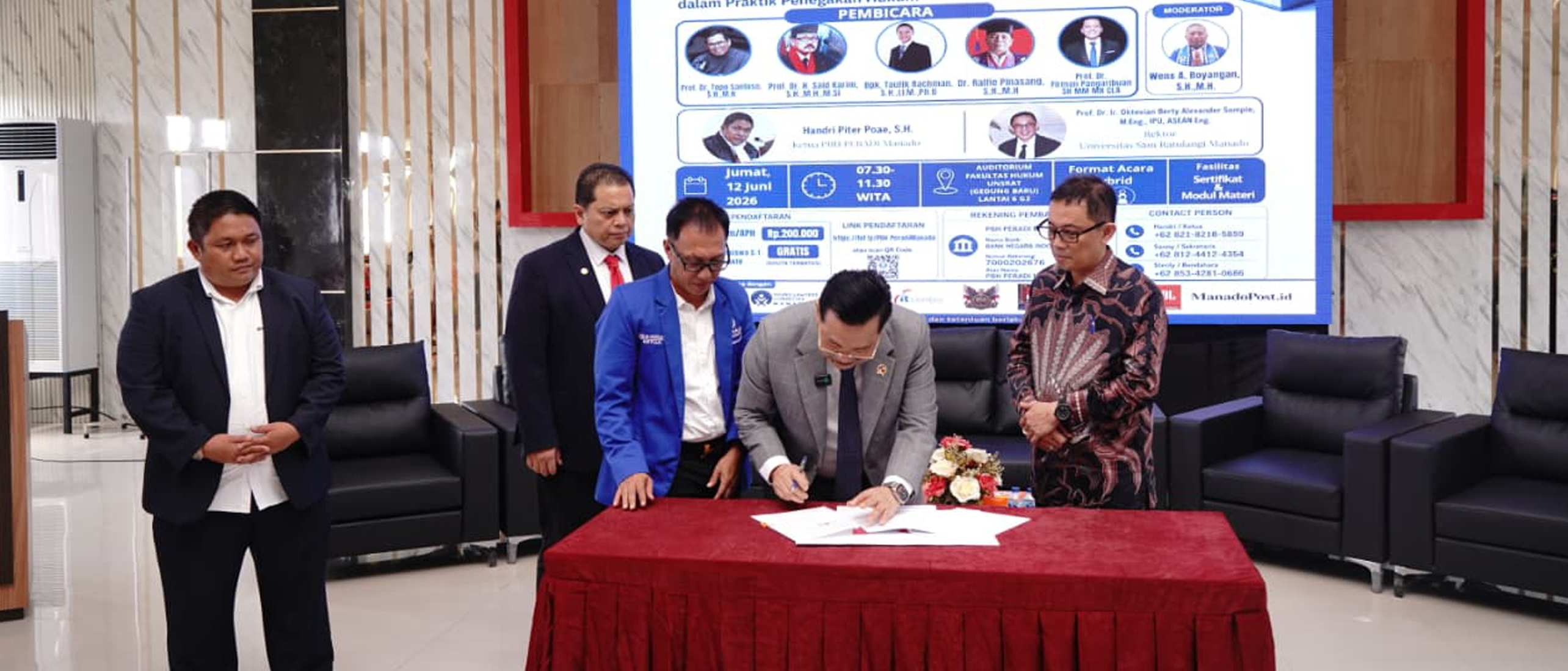 Penandatanganan PKS PKPA Sam Ratulangi dan DPN dan DPC Manado - 12 Juni 2026